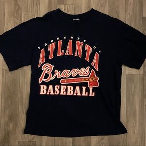Vintage 90’s MLB Atlanta Braves Shirt Size Medium Retro MLB Lopez #8 1999